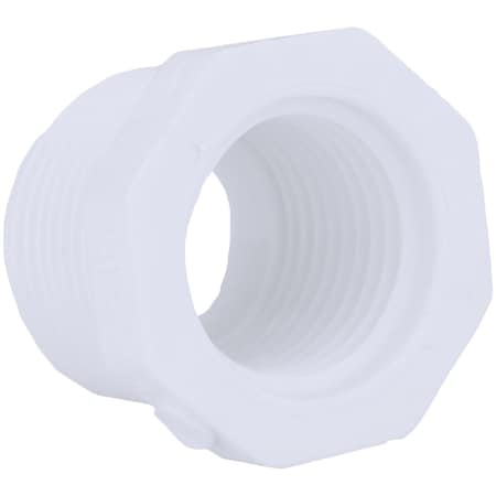 Charlotte Pipe And Foundry 1-1/2 In. MPT x 1/2 In. FPT Schedule 40 PVC Bushing PVC 02112  2800HA